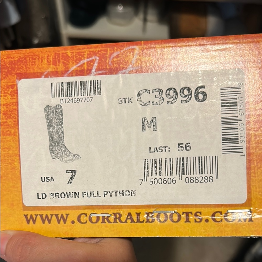 Corral Python Leather Boots - Picture 7 of 8